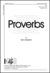 Proverbs SA choral sheet music cover